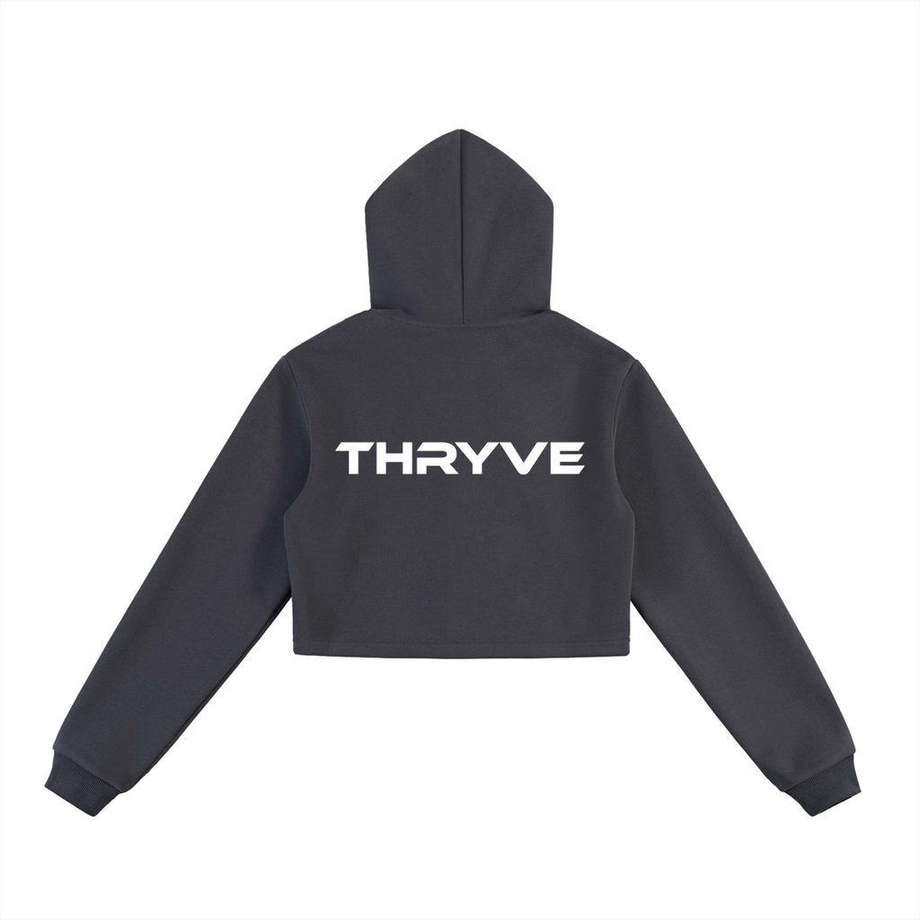 Performance Cropped Zip-Up Hoodie