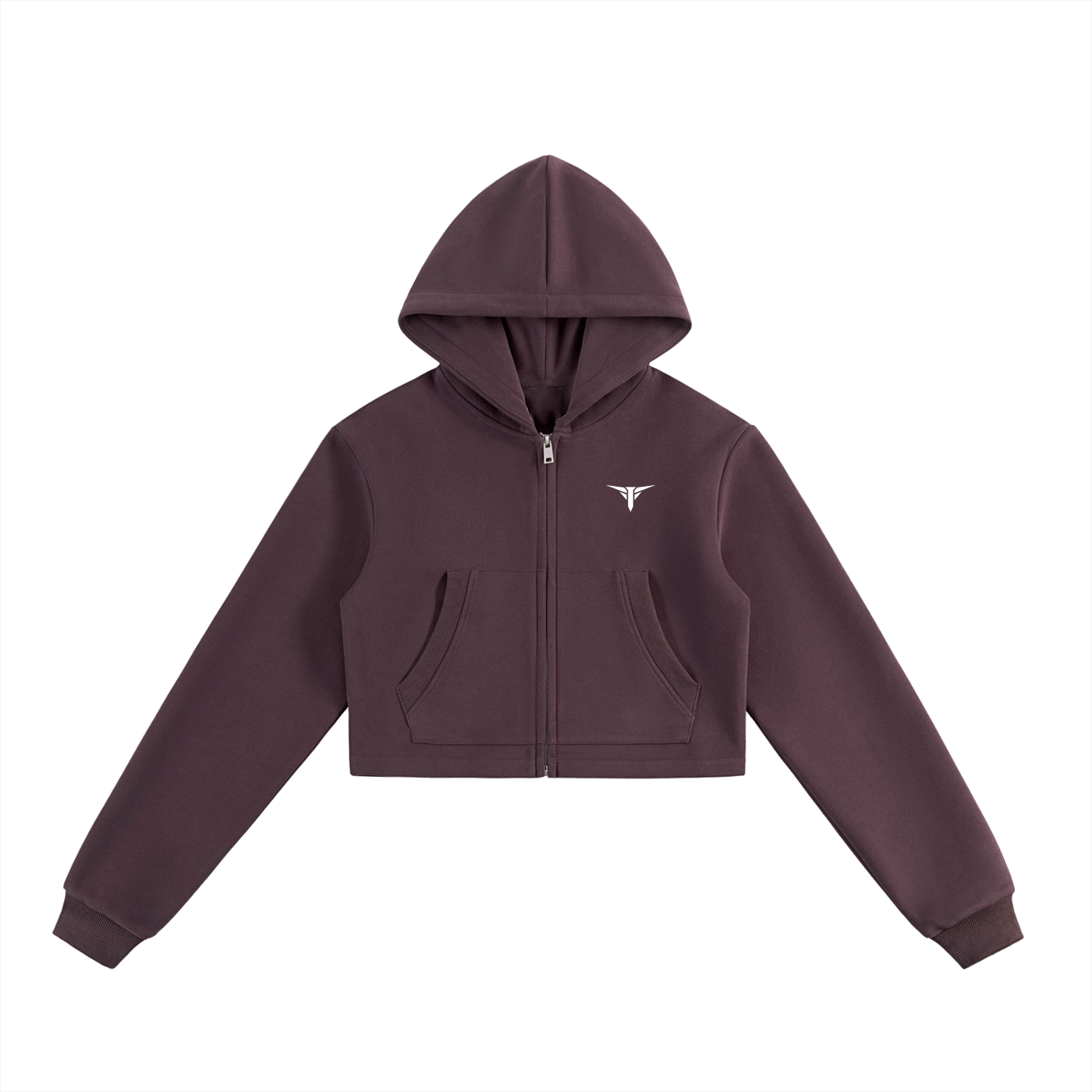 Performance Cropped Zip-Up Hoodie