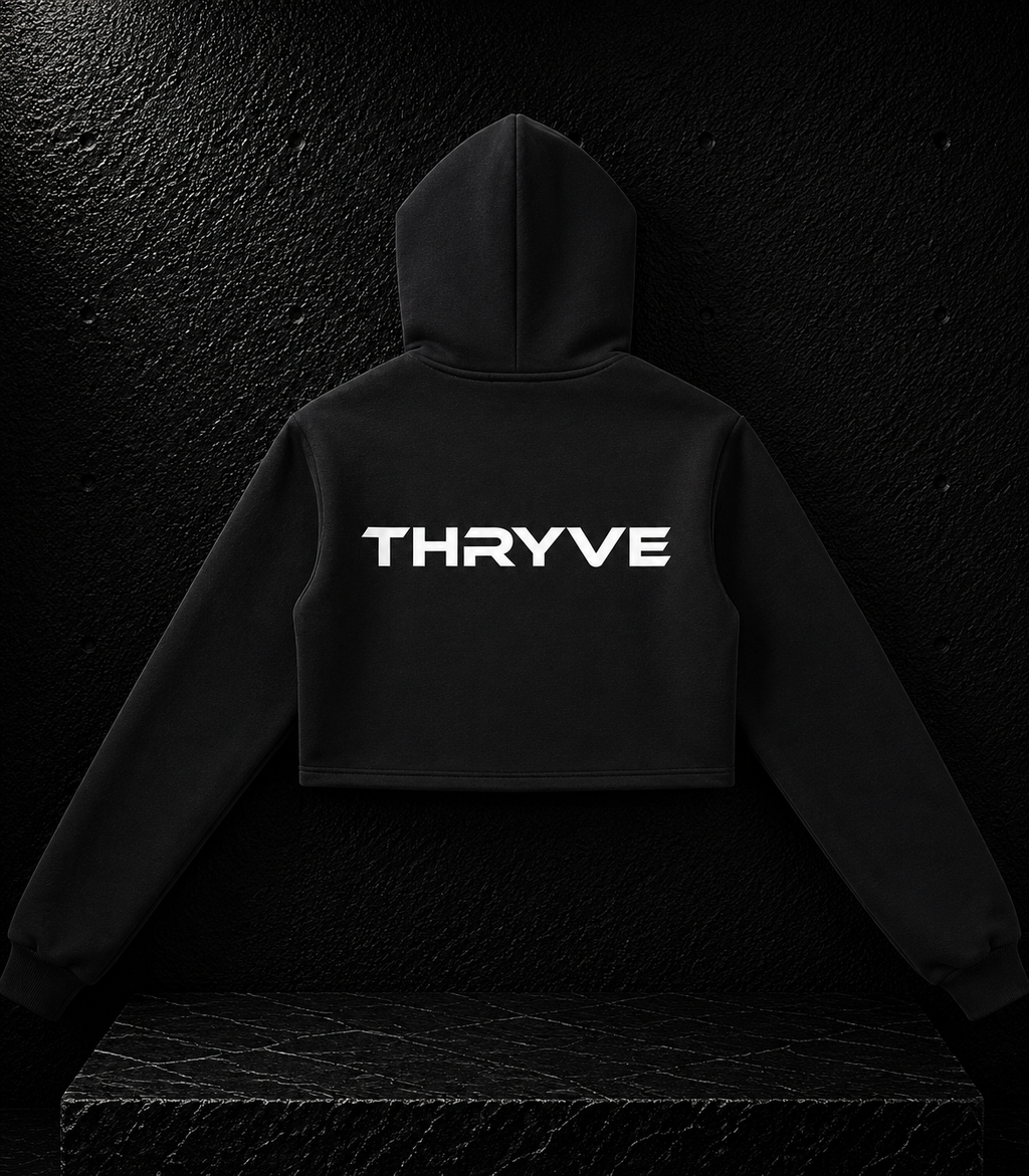 Performance Cropped Zip-Up Hoodie