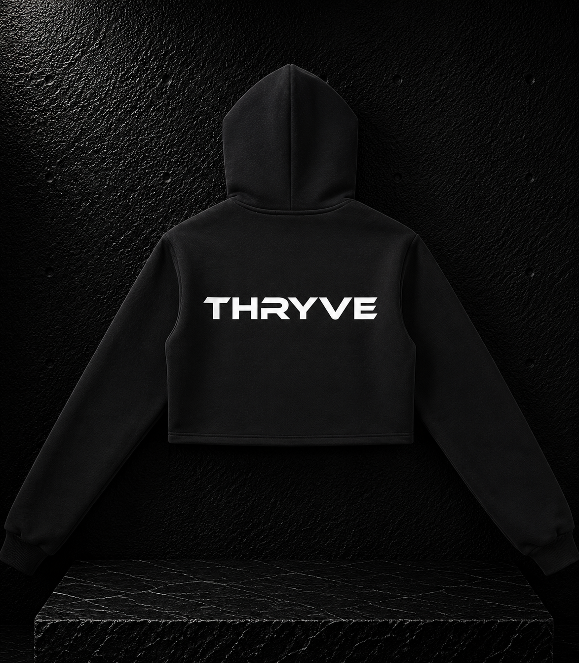 Performance Cropped Zip-Up Hoodie
