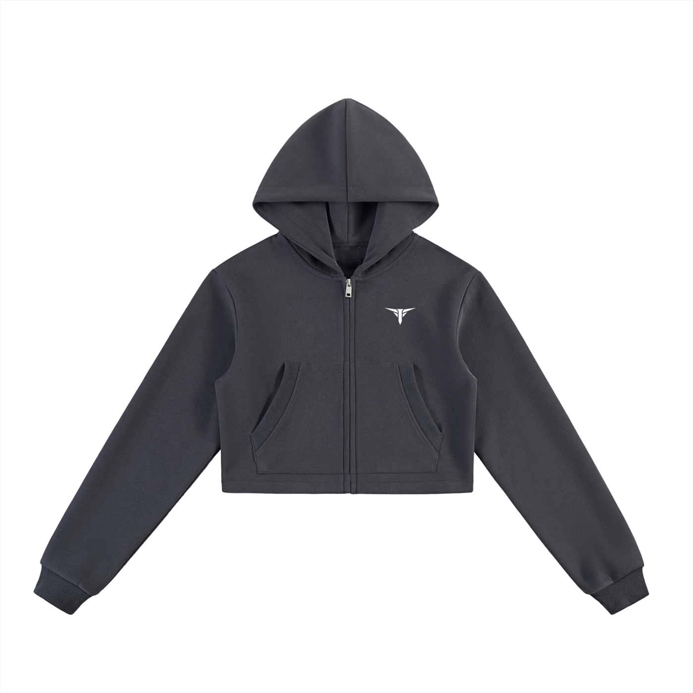 Performance Cropped Zip-Up Hoodie