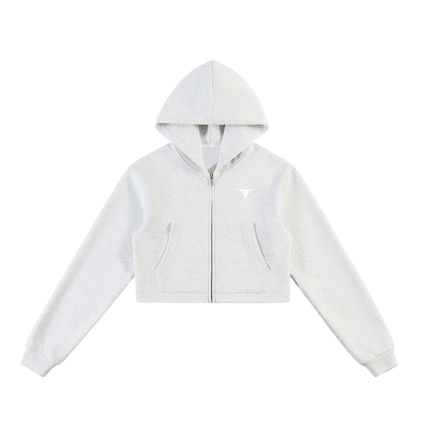 Performance Cropped Zip-Up Hoodie